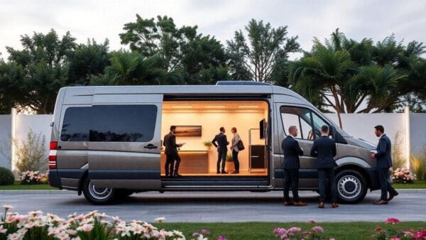 aluguel de van para eventos corporativos efetivo