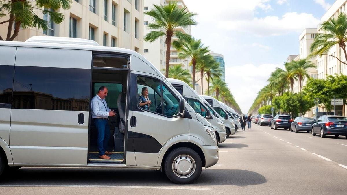 transporte de passageiros em vans com motorista facil
