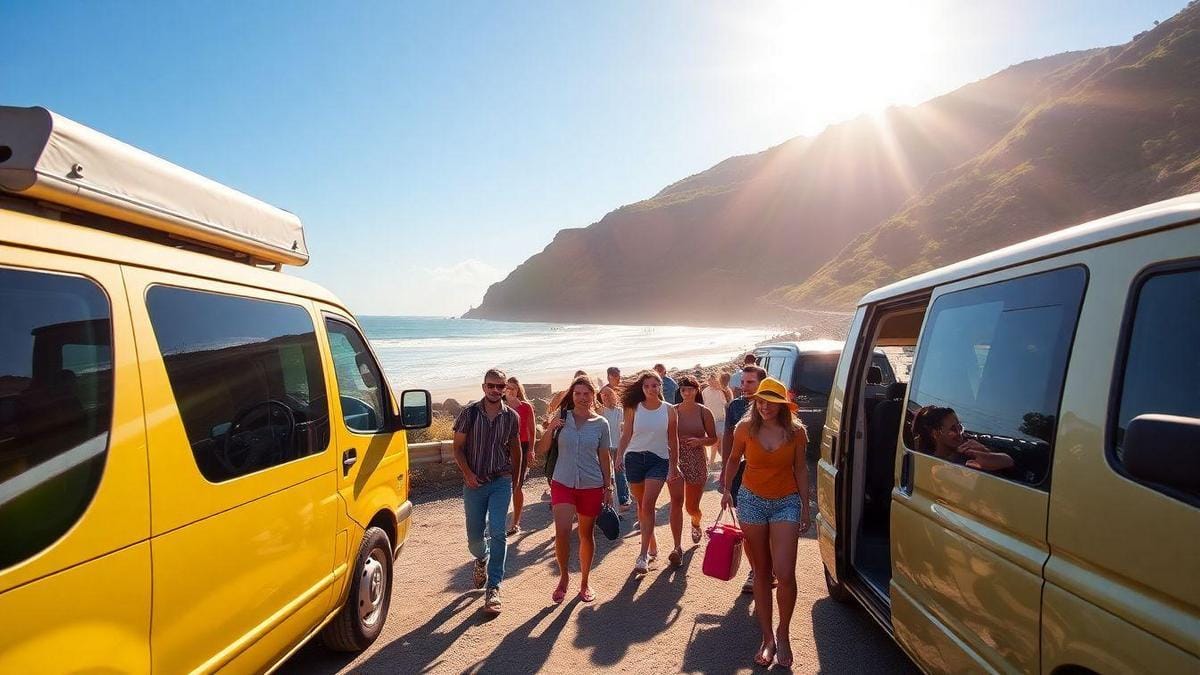 melhores praticas para aluguel de vans turisticas