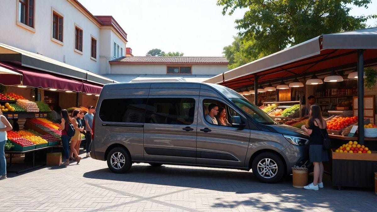 aluguel de vans com motorista para passeios gastronomicos