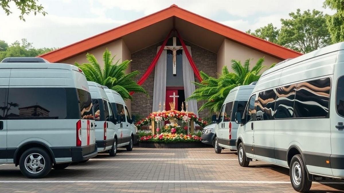 aluguel de vans com motorista para eventos religiosos