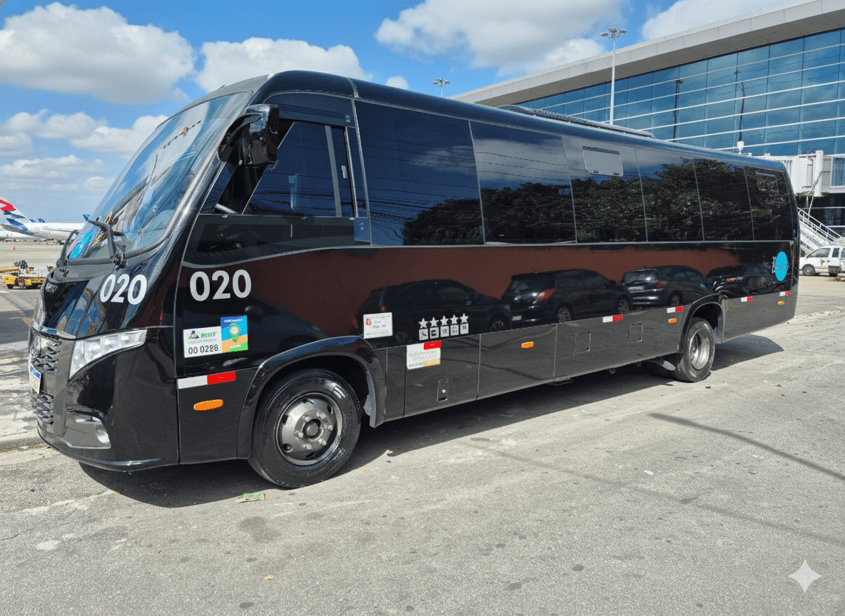 Aluguel de Micro Ônibus no Aeroporto de Guarulhos com a Blanc Vans